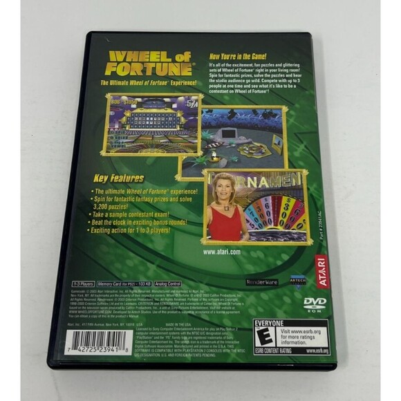 Wheel of Fortune (Sony PlayStation 2 2003) PS2 Complete With Manual - Picture 3 of 5